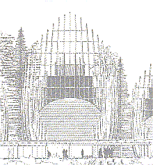 Plano Frontal de una de las casas